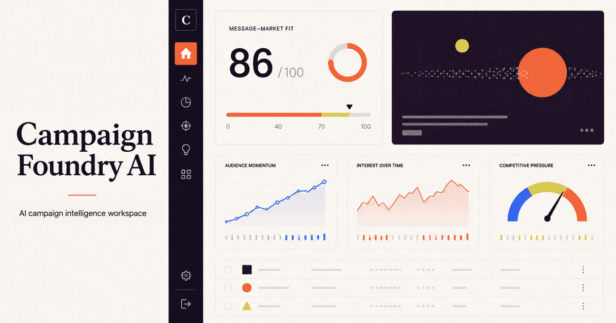 Campaign Foundry AI product interface