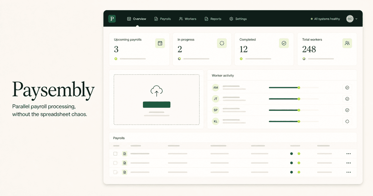 Paysembly product interface